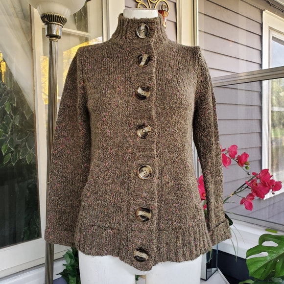 Charterclub Acrylic Wool Blend Sweater Cardigan Size Small - Picture 1 of 8